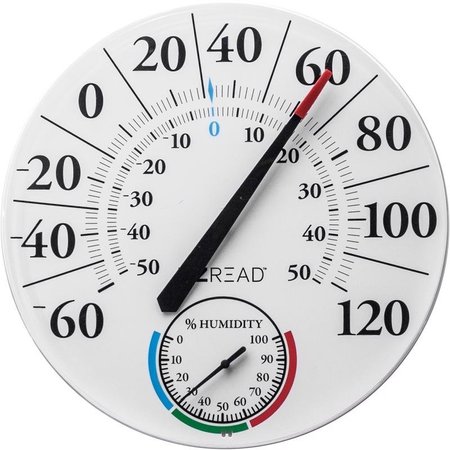 EZ READ EZRead Dial Thermometer Plastic White 125 in 840-1280